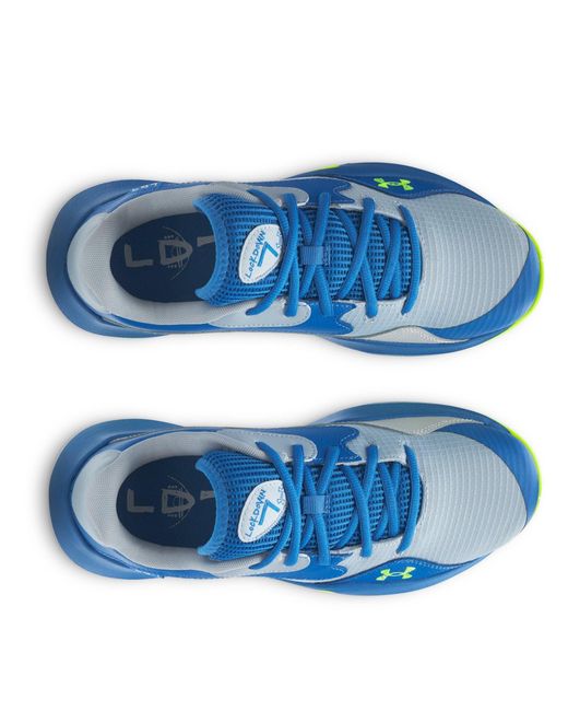 Under Armour Blue Ua Lockdown 7 Low Basketball Trainers for men