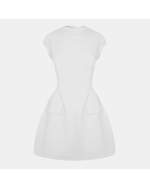 Odd Muse White Cap Sleeve Mini Dress