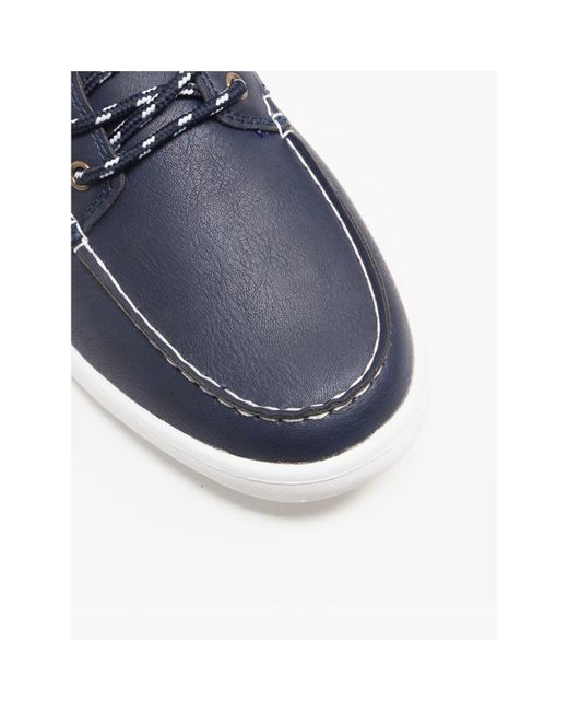 Lambretta Blue Vulkn Boat Shoes for men