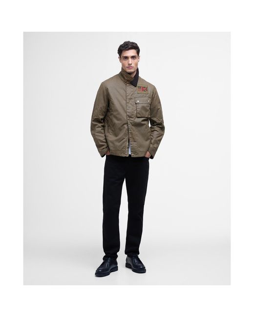 Barbour Green B.Intl Smq Waxed Jacket for men