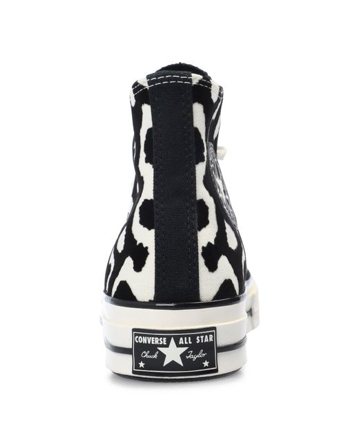 Converse Blue Chuck 70 Leopard Remix Canvas High-Top Trainers