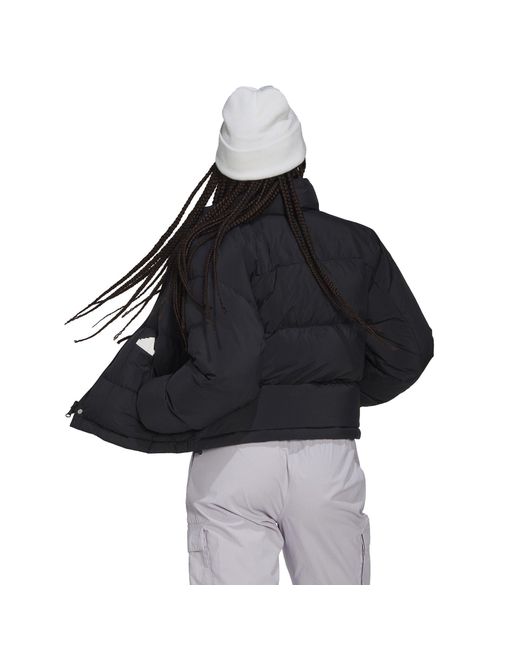 Adidas Black Lightweight Puffer Jacket