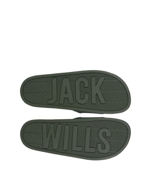 Jack Wills Green Logo Sliders