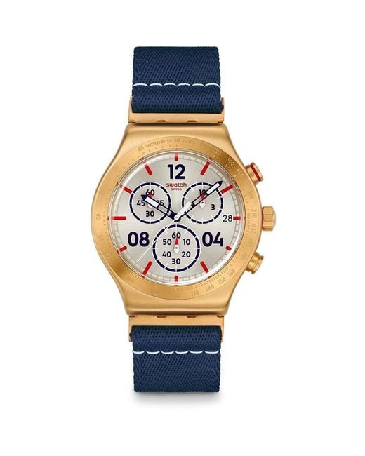 Swatch Pink Irony Chrono Quartz Analogue Watch for men