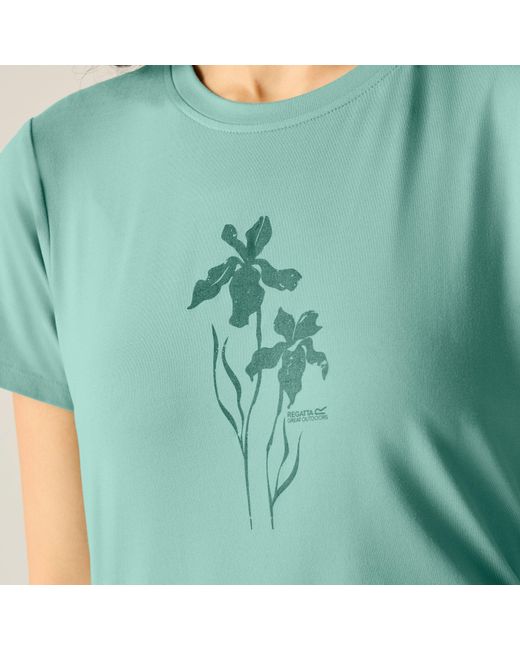 Regatta Green Fingal Tee Short Sleeve Performance T-Shirt