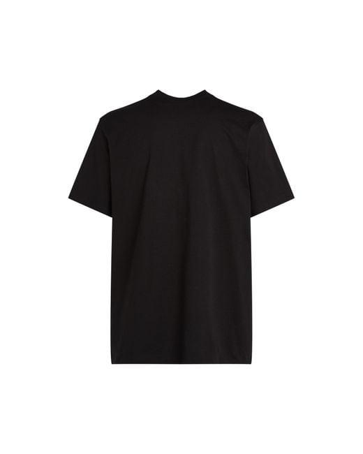 Calvin Klein Black Woven Label Relaxed Tee for men
