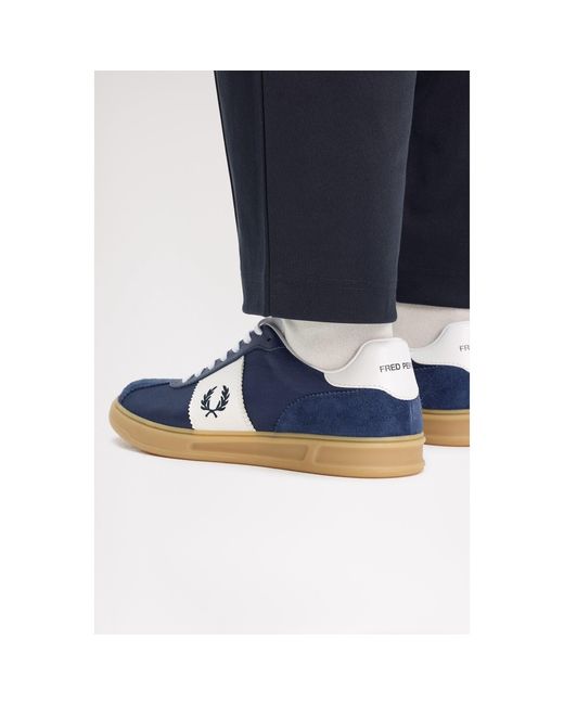 Fred Perry Blue Low-Top Trainers for men