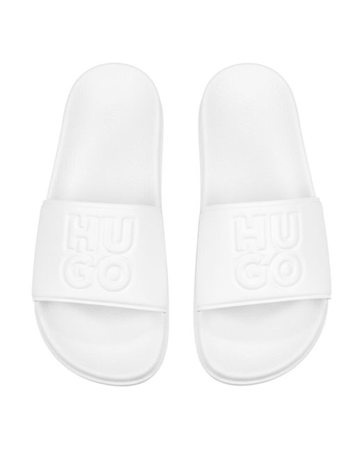 HUGO White Match It Sliders Size 3