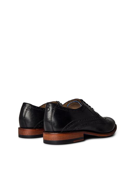 Oliver Sweeney Black Ledwell Traditional Perforated Brogues for men