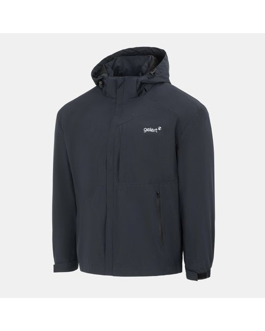 Gelert Blue Hooded Water Resistant Windproof Waterproof Jacket for men