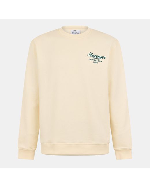 Slazenger 1881 Natural Slaz Crew Sweatshirt for men