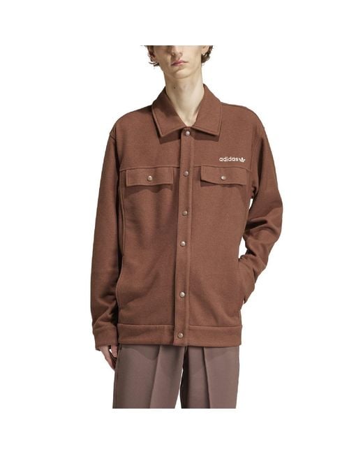 Adidas Originals Brown Premium Overshirt for men