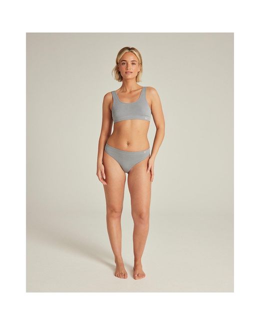 Nudea Gray Seamless Crop Top Tencel Seamless