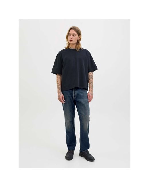 Jack & Jones Blue Chris Straight Jeans for men