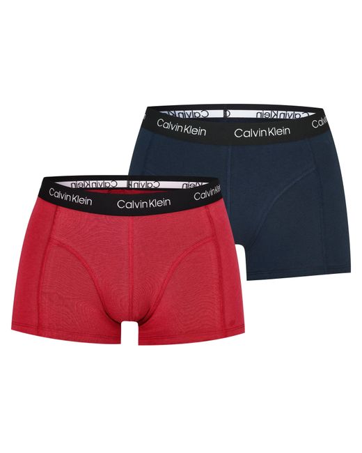 Calvin Klein Red 365 2 Pack Trunks for men