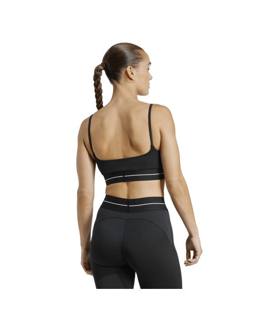 Adidas Gray Aeroreact Light-Support Training Bra