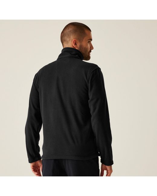 Regatta Black Micro Full Zip Fleece for men