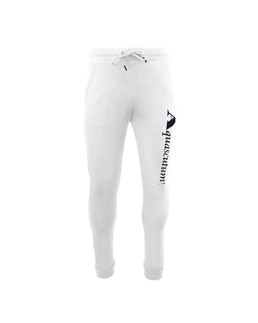 Aquascutum Gray Closed Hem Fleece Joggers for men