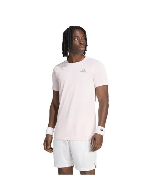 Adidas Pink Us Open Tee Sn63 for men