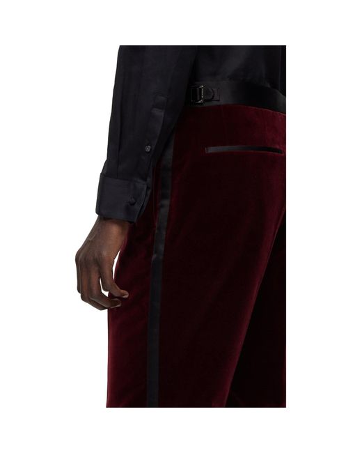 Boss Red Genius Tux Cotton Slim Fit Suit Trousers for men