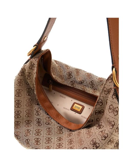 Guess Brown Camden Large Hobo Shoulder Bag