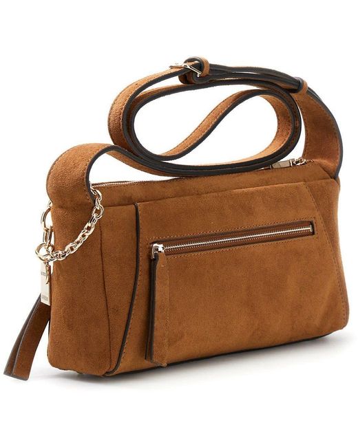 Guess Brown Devon Mini Crossbody Bag