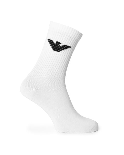 Emporio Armani White Emporio 3Pk Egle Sck Sn64 for men