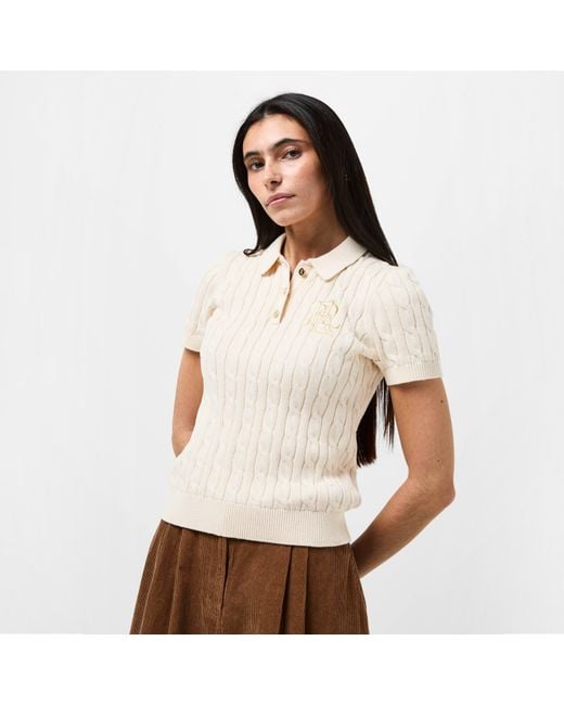 Ralph Lauren White Lrl Natrissa Knt Plo Ld61