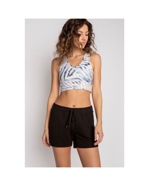 Pj Salvage Gray Peachy Party Bralette
