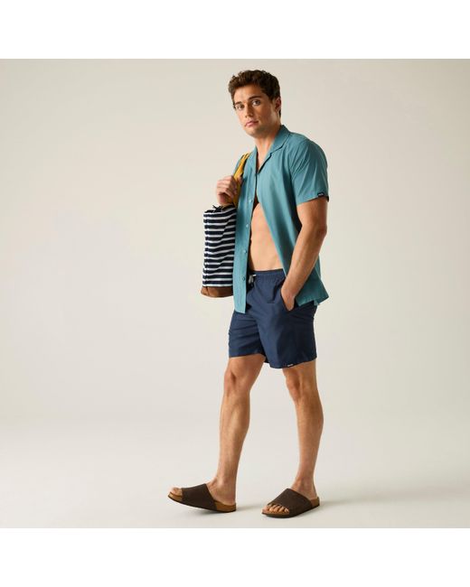 Regatta Blue Mackleyna Quick-Drying Swim Shorts for men