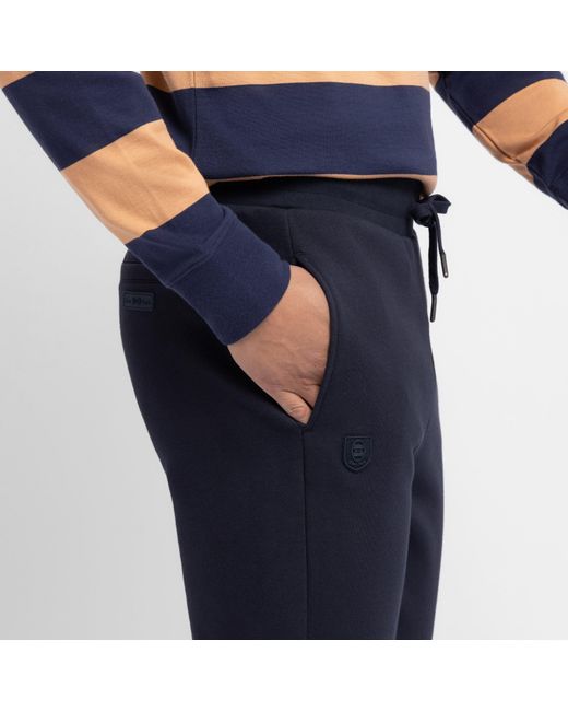 Eden Park Blue Plain Jogging Bottoms for men