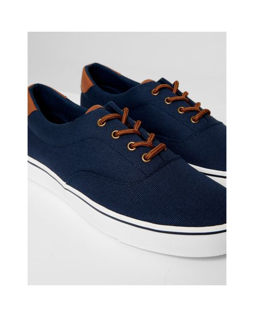Threadbare Blue Casual Low-Top Trainers for men
