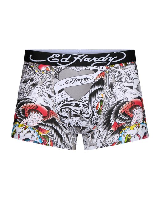 Ed Hardy Blue 5 Pack Boxers for men