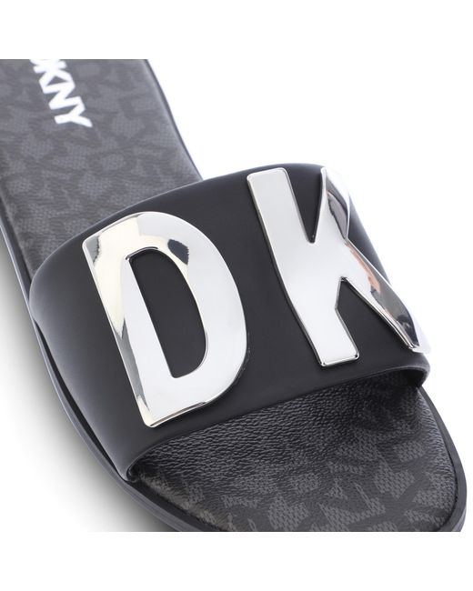 DKNY Blue Wanda 2 Flat Sliders