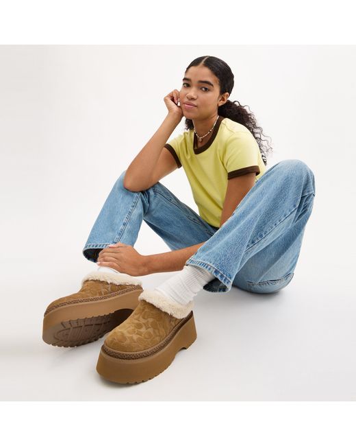 COACH Brown Slippers