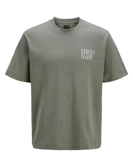 Jack & Jones Gray Regular Fit Short-Sleeve T-Shirt for men
