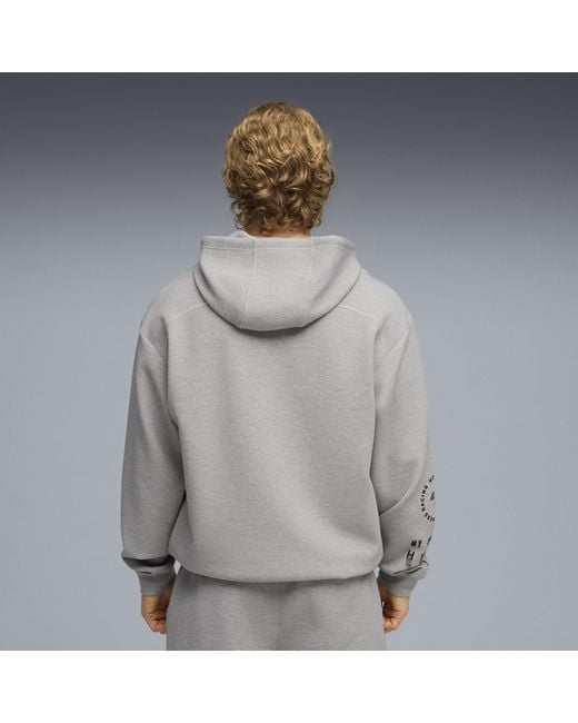 PUMA Gray Hyrox Cloudspun Hoodie for men