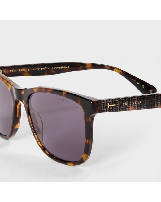 Ted Baker Multicolor Bak Lin Rectangle Sunglasses for men