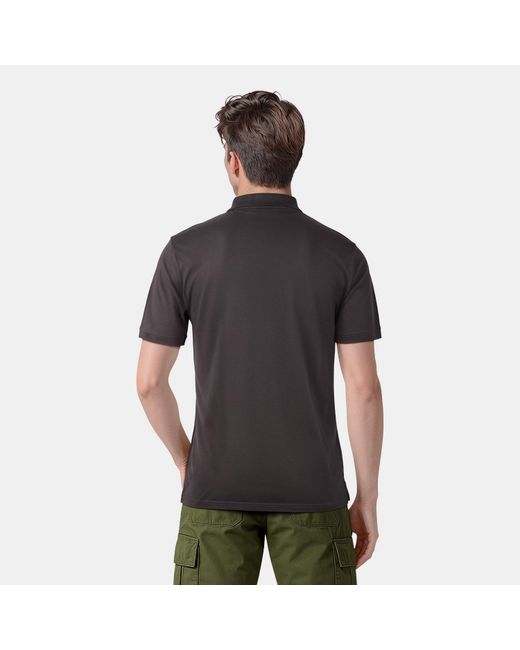 Lyle & Scott Gray Basic Short Sleeve Polo Shirt for men