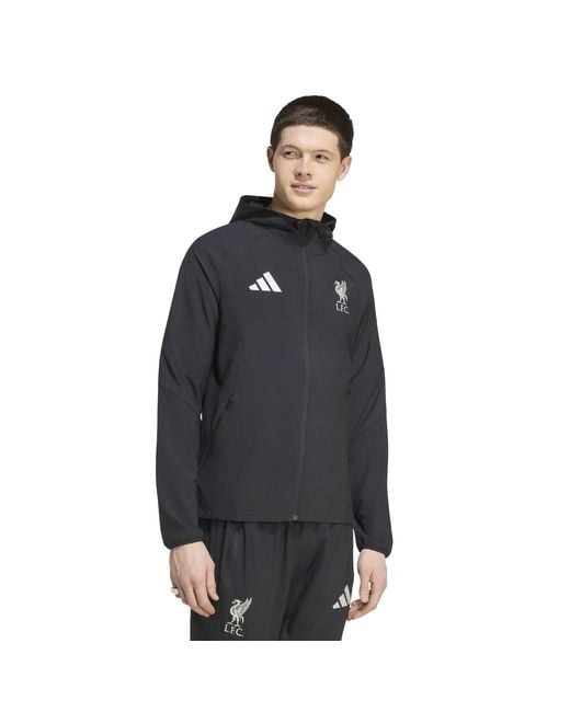 Adidas Black Liverpool Tiro Jacket for men