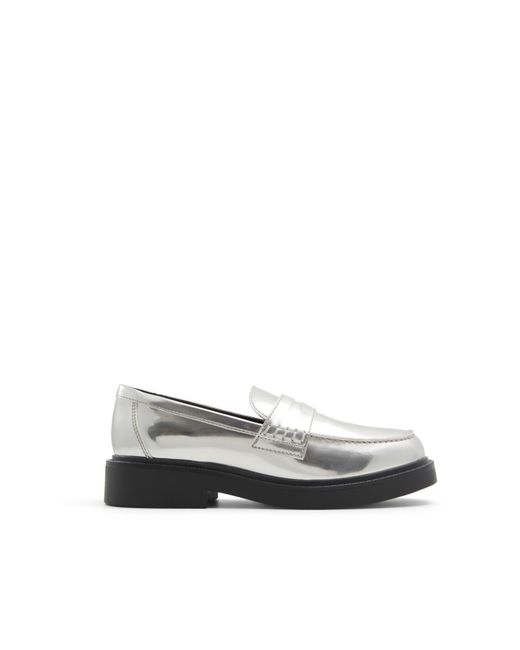 ALDO Metallic Verima Slip-On Flat Loafers