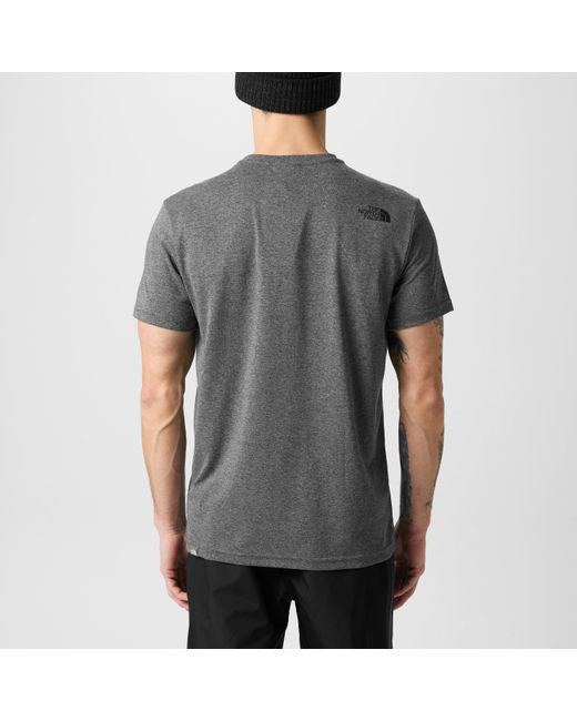 The North Face Gray Regular Fit Simple Dome T-Shirt for men