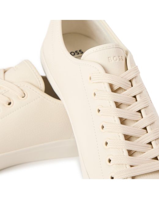 Boss Natural Low Profile Sporty Trainers With Rubber Soles for men