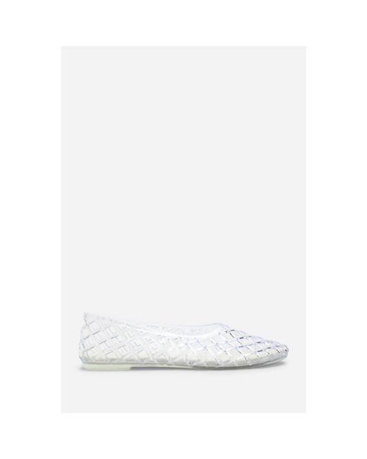 Where's That From Brown Where's Clear Jelly Ballet Pumps