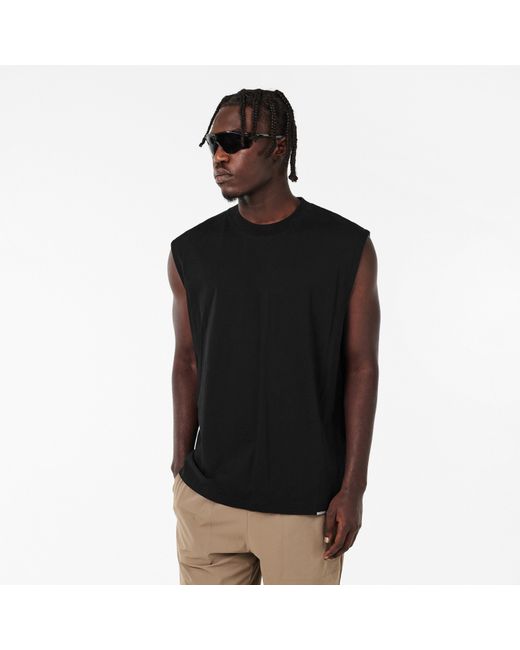 Represent Black Modern Fit Tank Vest for men