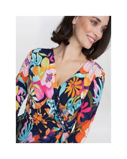 Gina Bacconi Multicolor Dana Jersey Shift Dress