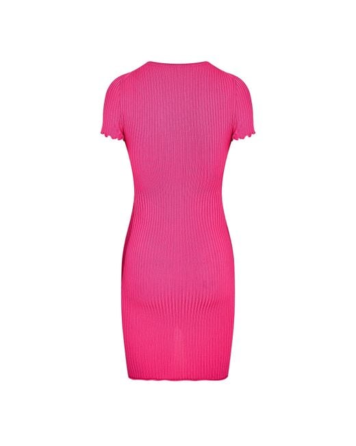 HUGO Pink 10270354 01 Mini Dress