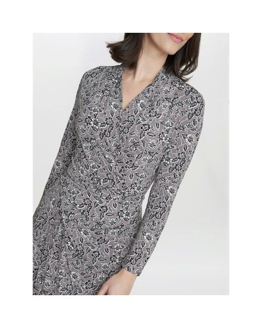 Gina Bacconi Gray Janet Jersey Wrap Dress