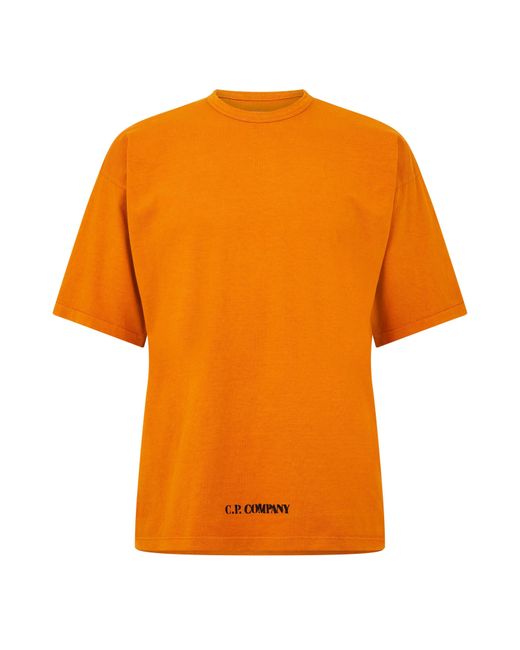 C P Company Orange Cp Back Logo Ts Sn61 for men