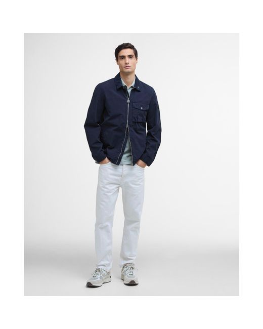 Barbour Blue B.Intense Tarnett Structured Zip Harrington Jacket for men